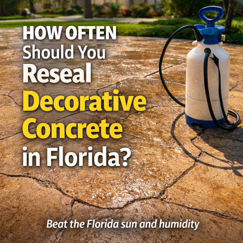 How Often Should You Reseal Decorative Concrete in Florida?