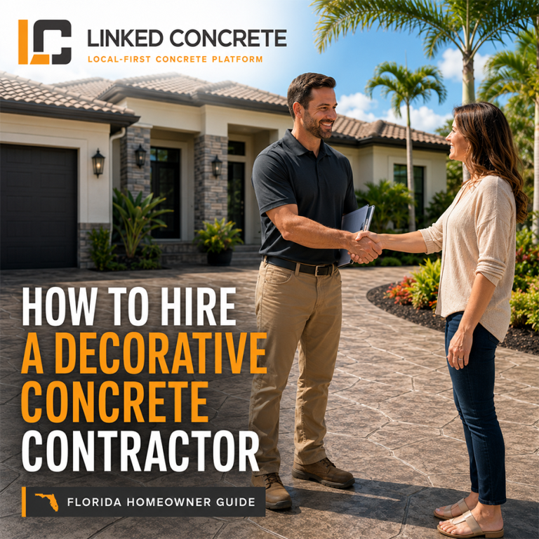 How to Hire a Decorative Concrete Contractor in Florida